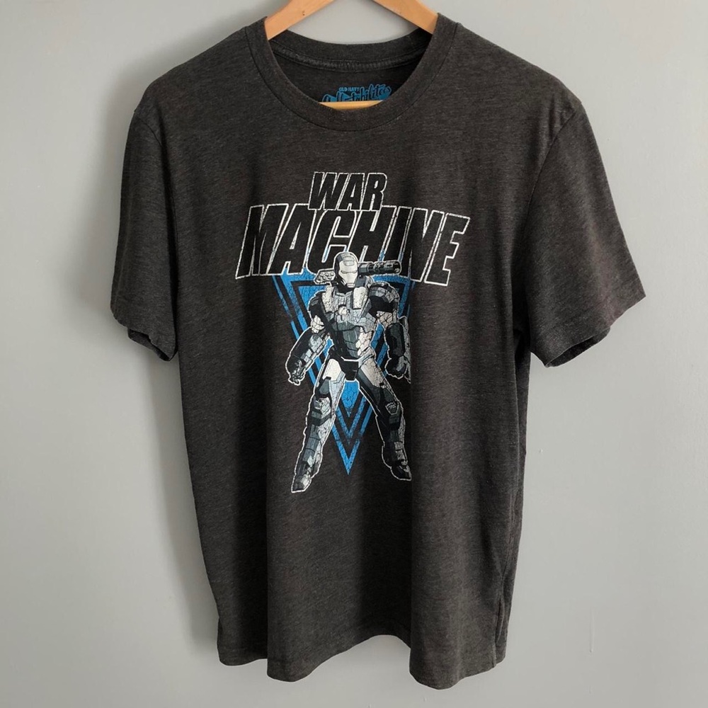 (Men’s M/ Women’s L) Grey Marvel War Machine from Iron Man T-Shirt